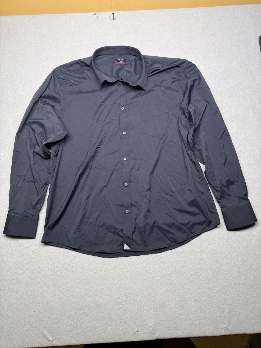 Untuckit Button-Up Shirt Men Regular XXL Black